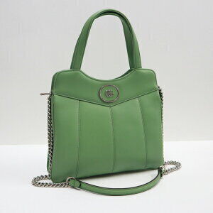 Gucci GG tote bag in light green leather